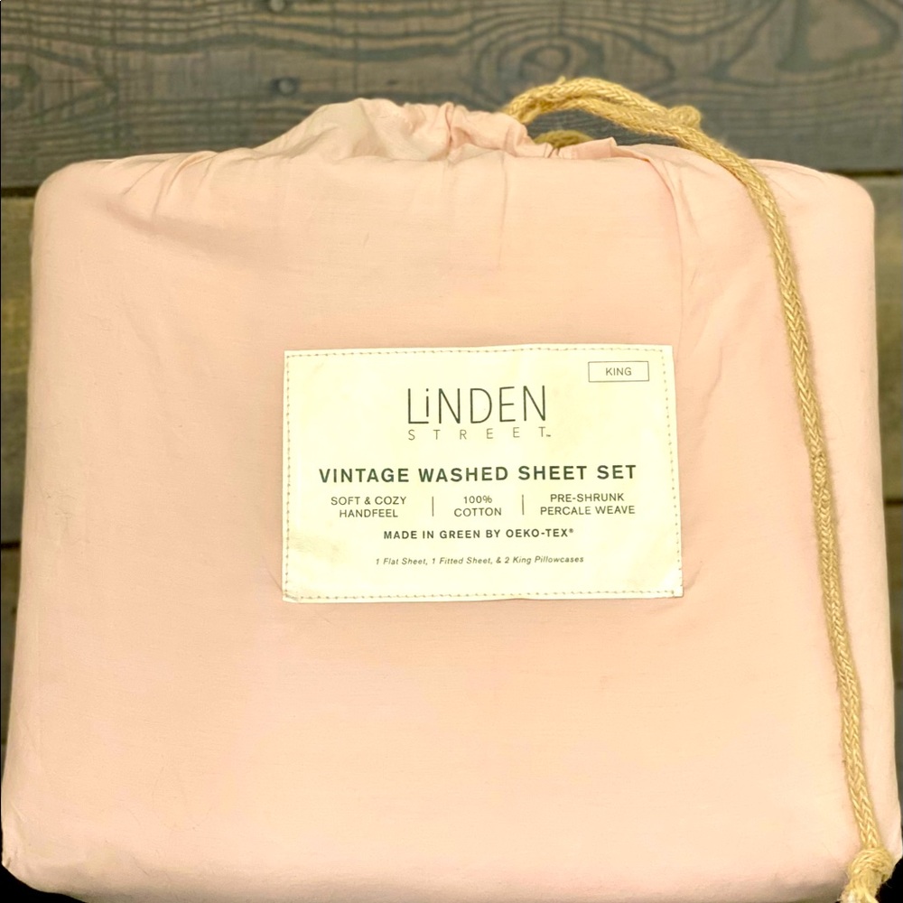 Vintage washed sheet set by Linden Street - King